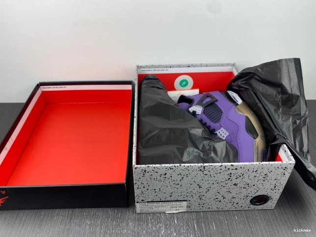Rep MAX Purple 766296 Jordan Retro 4 Travis Family) and (Friends LN4 Scott 0810